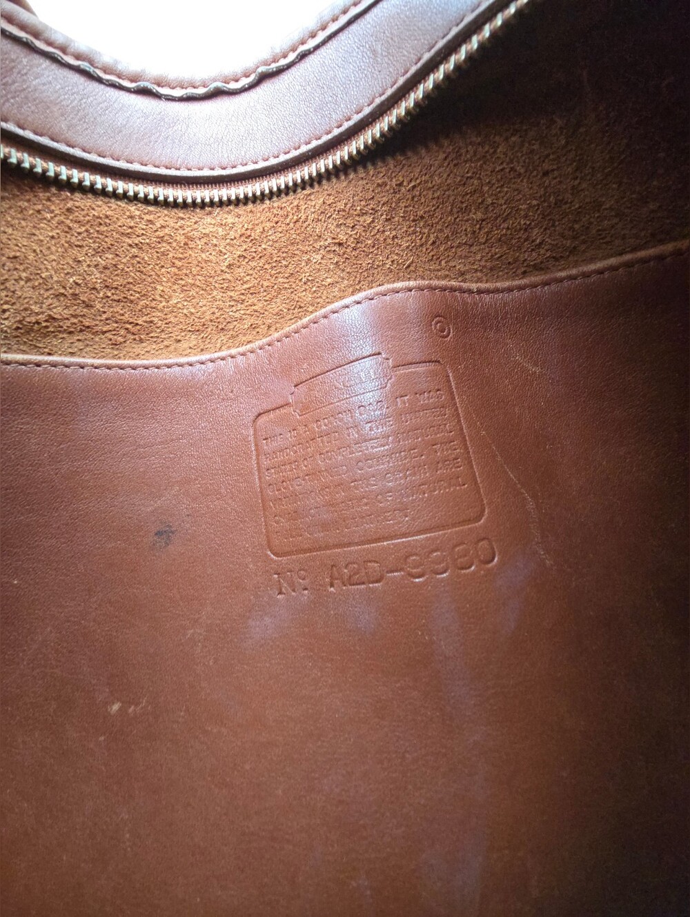Vintage Coach British Tan Taft 9980 - Picture 9 of 10